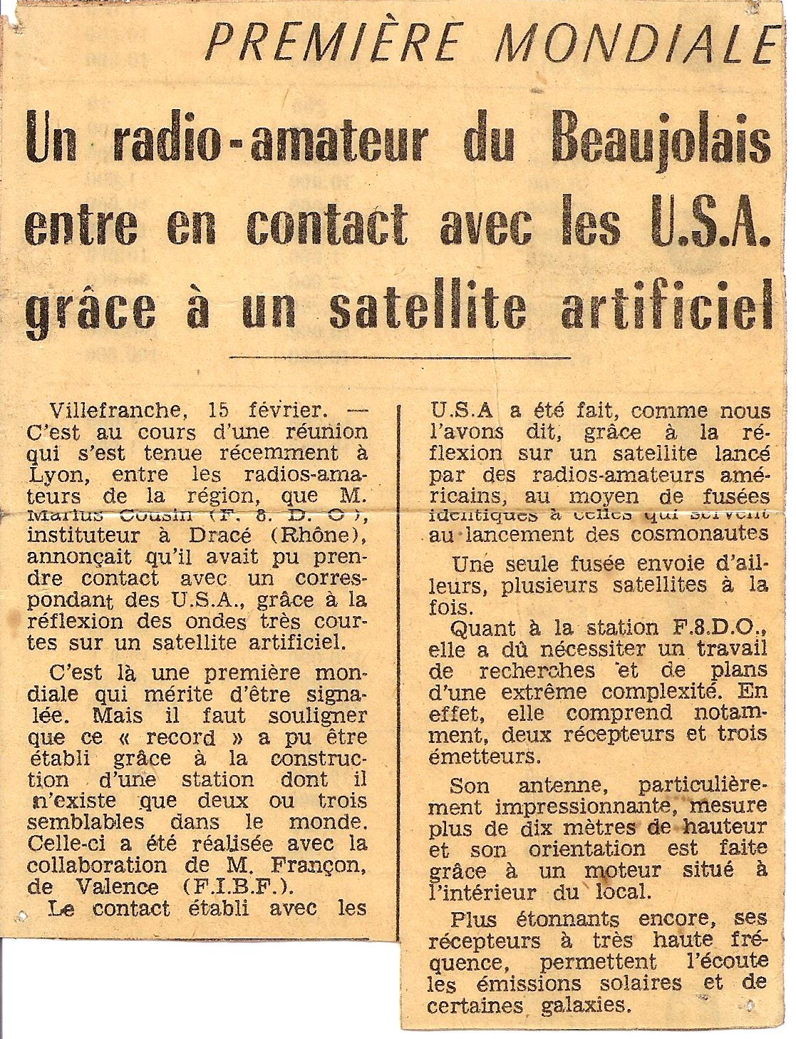 Photo 9 - Article du Progrès de Lyon